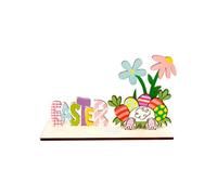 Yhplxyuus Ornament Wooden, Tabletop Three-Dimensional Eggs Decorations Creative Holiday Decor Party Supplies Decor for the Occasion