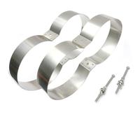 Yhplxyuus Stainlee Steel Double Cylinder Bottles Retainer Double Tanks Mounting Band Retainer Connector Tanks Holder Enduring Double Cylinder Bottles Retainer