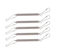 Yhplxyuus Stainless Steel Spring 3.1 In Metal Replacement Springs With 2 Clips For Small Animals Wire Cages Total Length 5.1 In Spring Clips Clamps
