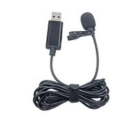 Yhplxyuus USB Microphone Lapel Lavalier Clip-on Mic Buttonhole for Smart Phone Buttonhole Microphone
