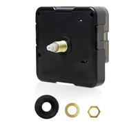 YHQZ 1 Pcs Quartz Clock Mechanism,Silent Quartz Clock Mechanism Movement Kits,Black Wall Clock Movement Parts Kits,Clock Mechanisms Battery Powered for DIY Clock Replacement Repair Home Office(Black)