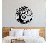YHR Room Decor - Home Decor - Garden Ornaments - Bedroom Decor - Decorative Home Accessories - Garden Decorations - Living Room Accessories - Wall Decor - Tree of Life - Metal Wall Art 45x45