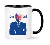 YHRJWN Dark Brandon 2024 Mug, Gifts for Biden Campaign, Funny Pro Joe Biden Mug, Biden Meme Gifts, Brandon Is Rising Joe Biden 2024 Coffee Mug, Anti Trump Mug for Office Home Work, 11 Oz
