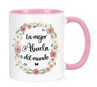 YHRJWN - Gifts for Grandma, Abuela Gifts In Spanish, Best Grandma Ever Mug, Abuela Gifts from Grandchild, Grandma Coffee Cups, Mothers Day Christmas Birthday Gifts for Grandma Mimi Gigi 11Oz White