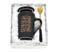 YHRJWN Inspirational Mug - Always Remember You Are Braver Than You Believe, You Are Loved - Cancer Gifts for Women & Men, Get Well Soon Gifts - 14Oz