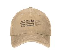 YHRYHYM Classic Baseball Cap The Truman Show Good Morning Unisex Baseball Cap 90's Movie Distressed Washed Hats Vintage Outdoor All Seasons Travel Headwear Essential for Summer