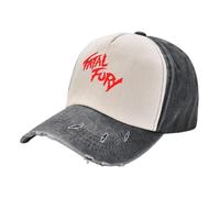 YHRYHYM Distressed Denim Baseball Caps King of Fighters Fatal Fury Terry Bogard Dad Hat Snapback Trucker Cap Professional Cap Fashion Retro Essential for Summer