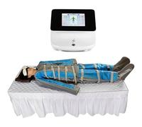 Yhsdfcn 3-in-1 Professional Pressotherapy Machine with Heat Sauna Suit and Eye Massager, Air Compression Lymphatic Drainage System for Slimming, Detox and Muscle Recovery,Blue