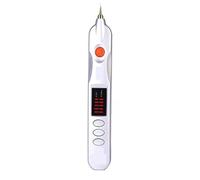 Yhsdfcn Electric Skin Tag Clearing Pen, 9 Intensity Levels Beauty Spot Eraser with LCD Display, Portable Skin Correction Wand for Home Use, USB Rechargeable,silver