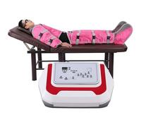 Yhsdfcn Professional Air Compression Pressotherapy Machine for Lymphatic Drainage, Blood Circulation, and Body Slimming - Full Body Massage Suit for Recovery and Detox,Pink