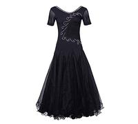 Yhsgscr Adult Ballroom Performance Dress Modern Dancewear for Women Banquet Clothing National Standard Waltz Dance Skirt,C,M