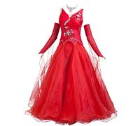 Yhsgscr Professional Ballroom Competition Dress National Standard Dancewear for Women Banquet Clothes Modern Dancing Clothing,A,M