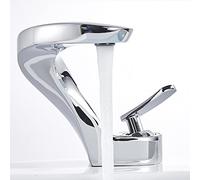 YHSGY Bathroom Faucet Basin Faucet Mixer Tap Brushed Golden Brass Deck Mounted Hot and Cold Water Water Taps