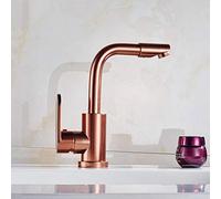 YHSGY Bathroom Sink Taps Rose Gold Space Aluminum Kitchen Faucet Vegetable Bathroom Basin Sink Water Taps Cold and Hot Mixer Luxury