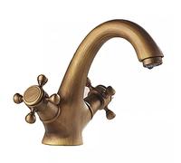 YHSGY Retro Faucet Crane Bronze Brushed Sink Faucets Bathroom Vintage Basin Sink Tap Mixer Crane