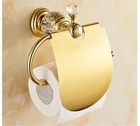 YHSGY Toilet Paper Holder Paper Holders Crystal Solid Brass Gold/Chrome Paper Roll Holder Toilet Paper Holder Tissue Holder Restroom Bathroom Accessories