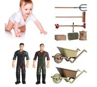 Yhsioaklo 12PCS Farm Set - Educational Accessories Model Kit | Realistic Farming Play for Boys & Girls | Kids Learning Toys for School Projects &