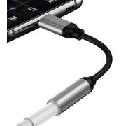 Yhsioaklo Audio Adapter Cable | Type C to 3.5mm Audio Adapter - Hifi Sound Card Headphone Jack Cable, Universal Headphone Jack for Karaoke and Calls, Nylon Bràided for Phone Tablet Laptop