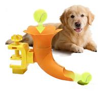 Yhsioaklo Automatic Ball Launcher for Dogs - Interactive Game in the Shape of a Trumpet, Automatic Throwing Device for Dogs, for Kitchen, Living Room, Garden, for Solo Play Time