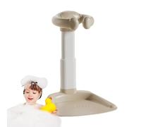 Yhsioaklo Baby Bath Standing Shower - Anti-Slip Base Baby Shower Standing up,Bathing Seat Chair Handle Adjustable Portable Bath Helper for Mother