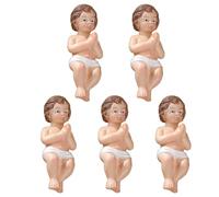 Yhsioaklo Baby Jesus Manger Statue - Resin |Holy Nativity Scene Figurine | Baby Jesus Christ In Manger Craft Ornament For Christmas Indoor Decoration, Tabletop Display & Religious Home Decor