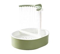 Yhsioaklo Bird Shower | 12.4x9.65 inches Parrot Shower with Running Water