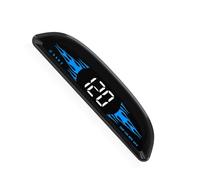 Yhsioaklo Car HUD Speedometer - GPS Overspeed Alarm Odometer, High Definition Digital Display Universal, Adaptive Light Sensor Anti Glare, Plug Play GPS Speed for All Vehicles