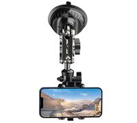 Yhsioaklo Car Suction Phone Mount - Overhead Holder, 360° Adjustable Stable Suction Cup, For Live Streaming Vlog Recording First Person View For Dash Windshield