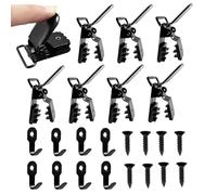 Yhsioaklo Carpet Hangers Wall - Metal Hook Clips | Carpet Display Clamps | Heavy Quilt Tapestry Holder for Decorations Art Fabric Curtains Textile Studio