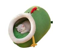 Yhsioaklo Cat Bed Cave | Cat House Bed - Cute Mouth Open Design Soft House with Removable Washable Cushion for Sleeping Indoor Outdoor Winter Home Kitten Puppy