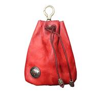 Yhsioaklo Change Holder Retro Bag, Draw String Sack, Handmade Money Bag, Soft Storage Container, Safe Bag Container, Chic Vintage Gift Idea for Travellers, Buyers, Daily Use, wine red, see description