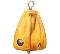 Yhsioaklo Change Holder - Retro Pouch, Drawstring Sack | Handcrafted Money Bag, Soft Storage Bin, Secure Pocket Container, Chic Vintage Gift Idea for Travelers, Shoppers, Everyday Use