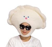 Yhsioaklo Chinese Dim Sum Hat, Chinese Dumplings Cosplay Plush Hat - Soft Party Accessory for Carnival Easter Halloween Children's Day