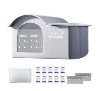 Yhsioaklo Cooling Cat House Outdoor Durable Pet Kennel with Cool Effect Insulated Shade Cave Bed for Indoor Outdoor Pets