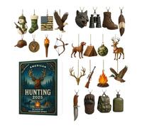 Yhsioaklo Countdown Calendar 2025-2025 Hunting Tool 2D Home Decor - Trendy Christmas Tree Decorations | For Birthday Party Holiday Entrance Window Wreaths Bedroom