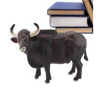 Yhsioaklo Cow Figure Toy - Realistic Simulation Animal Model | Wildlife Mammal Figure for Early Education Projects | Learning Cognitive Gift and Party Gift