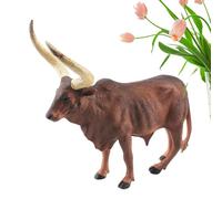Yhsioaklo Cow Figure Toy - Realistic Simulation Animal Model | Wildlife Mammal Figure for Early Education Projects | Learning Cognitive Gift and Party Gift