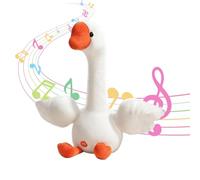Yhsioaklo Dancing Duck Toy | Interactive Talking Duck Plush Toy - Dancing & Singing Animal Soother | Sensory Game for Kids | Fun Animated Gift for Boys & Girls