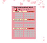 Yhsioaklo Date Scratch Off Poster - Valentines Adventure Love Games | Fun Night Challenges Tracker | Relationship Gift for Him Her Couples Dating & Travel