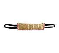 Yhsioaklo Dog Bite Tug Toy - Jute Pillow Training Gear with 2 Strong Handles | Interactive Puppy Pull Accessory for War Games | Durable Exercise Equipment for Medium to Large Dogs
