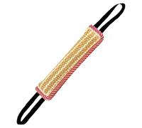 Yhsioaklo Dog Bite Tug Toy - Jute Pillow Training Gear with 2 Strong Handles | Interactive Puppy Pull Accessory for War Games | Durable Exercise Equipment for Medium to Large Dogs