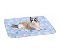 Yhsioaklo Dog Cooling Mat, Puppy Cooling Mat, 19.7x15.8inch Portable Bed Accessories Blanket for Puppies Furry Friends Home Indoor