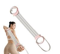 Yhsioaklo Elastic Fitness Bands,Yoga and Stretching Tape - Multi-Level Adjustable Exercise Bands, Non-Slip Workout Equipment for Travel and Home Gym