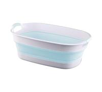 Yhsioaklo Foldable Bathtub for Portable PP + TPE Washing Tub, Space-Saving Bath for Travel, Camping & Small Bathrooms, Multipurpose Tubs for Smalls Pets & Puppies (24 x 16 Inches)