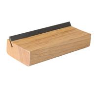 Yhsioaklo Guitar Fret Sharpener File, Radius Rounding and Polishing Tool, 40 cm, 35 Degree Angle Wooden Guitar Fret End Chamfer File, for Musical Making, Instrument Making, Home Exercise, Band, Bass