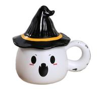 Yhsioaklo Halloween Mug - Funny Ghost Ceramic Mug - Tea Mug for Use in the Kitchen, Daily Use, for Universities, Game Nights, Book Club Meetings, Parties, Home