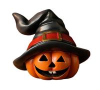 Yhsioaklo Halloween Pumpkin Decoration | Pumpkin Figures Witch Table Decoration | Decorative Sculpture for House Wars Desktop Indoor Garden Inner Fiesta