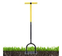 Yhsioaklo Lawn Aerator, Scarifying & Soil Ventilation for Lawns, Garden Aerator with Wide Tread Surface for Landscaping, Agriculture and Tillage