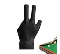Yhsioaklo Left Hand Billiard Glove - Breathable Spandex 3 Finger, Elastic Glove for Smooth Cueing, Non Slip Pool Mitt for Training Tournament Beginners Pros