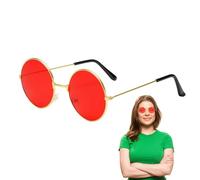 Yhsioaklo Lennon Style Retro Sunglasses - Slim Steampunk UV400 Shades | Classic Protective Eyewear, Cosplay Character Glasses, Outdoor Carnival Fun, Vintage Metal Frame Look for Women and Men